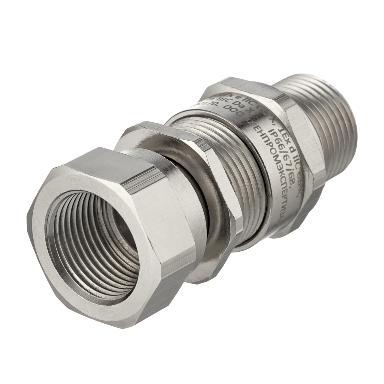 Кабель ввод небронированный 11,3-19,9мм в трубе нар.М25х1,5 вн.3/4"G 1Ex d IIC Gb X FEREKS