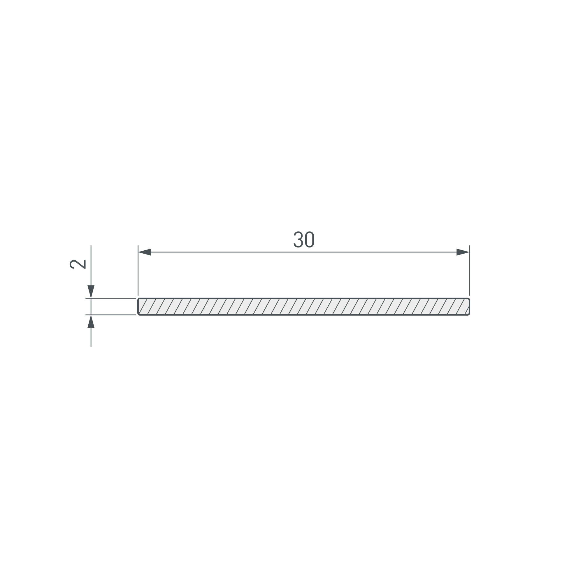 Профиль Полоса ARH-W30-3000 WHITE (Arlight, Алюминий)