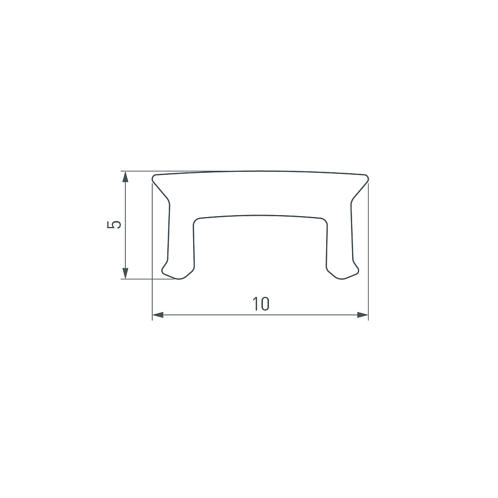 Arlight W10 — Матовый гибкий экран для профилей WALL-FANTOM-BENT-W10-SIDE, PLINTUS-FANTOM-BENT-H20-SIDE, PLINTUS-FANTOM-BENT-H35-SIDE, PLINTUS-H35-F, PLINTUS-FANTOM-H20, PLINTUS-FANTOM-H35