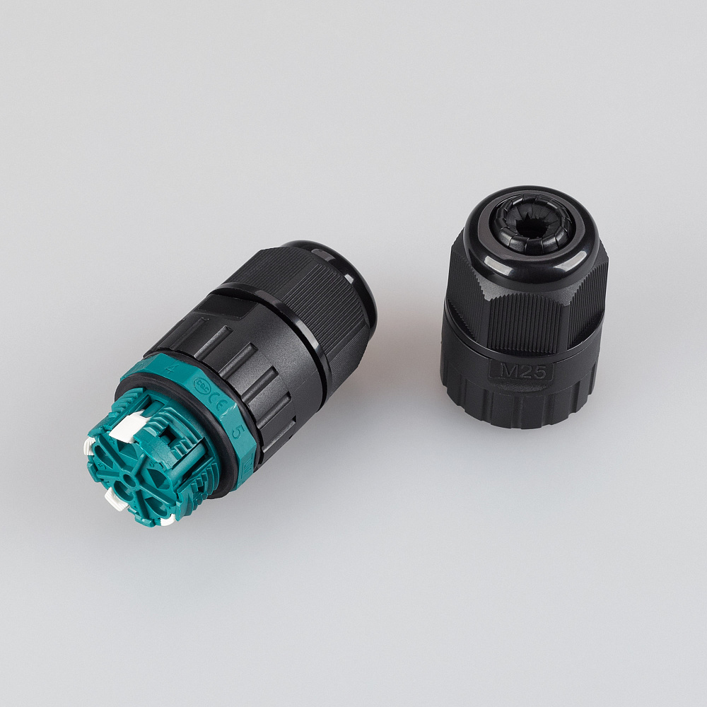 Arlight ARL-CWP-4pin-16A (9-12mm) — Герметичный 4-контактный коннектор с рычажковыми клеммами для соединения проводов