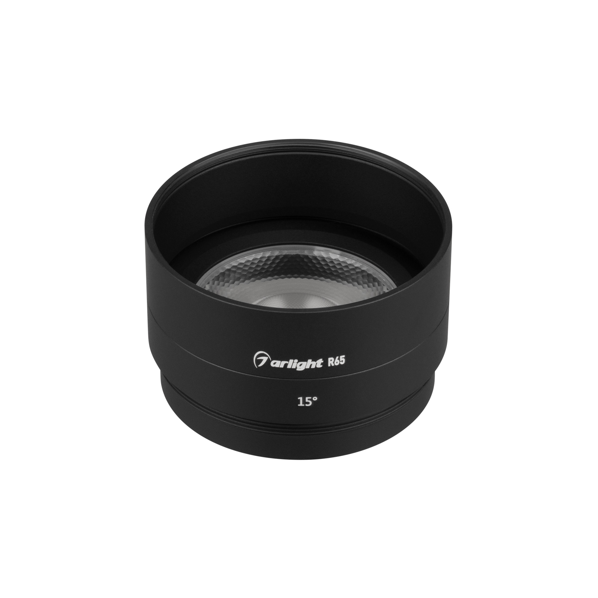 Arlight LGD-ARTIFACT — Насадка с фиксированным углом 15° [LGD-ARTIFACT-LENS-R65 Ø65x21 мм]