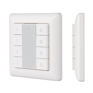 Arlight KNX Knob SR-KN9550K8-UP — Накладная настенная кнопочная панель KNX, 8 клавиш [KNX (шина DC 21-30V)]