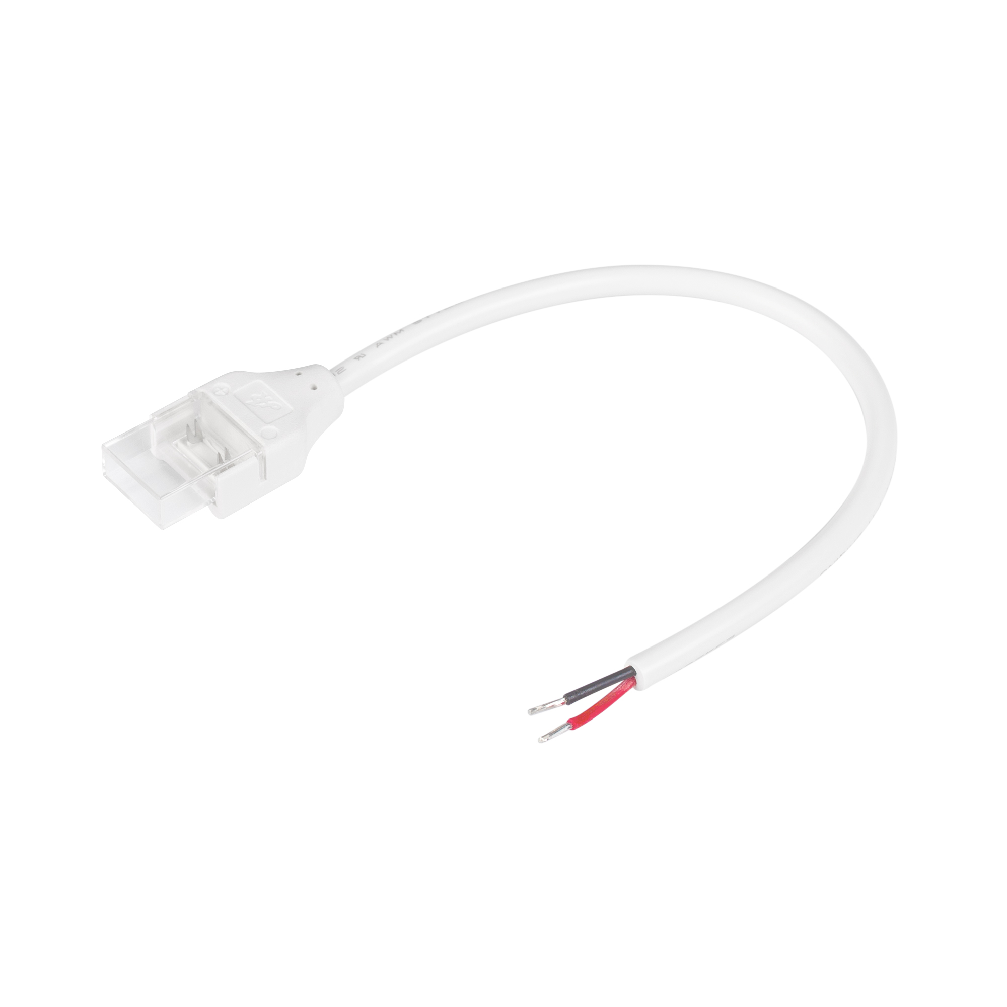 Arlight COB-MONO-IP68-коннекторы — Коннектор питания STW (лента-провод) для герметичных одноцветных лент COB [STW, 2pin, плата 10 мм, лента в герметике до 12 мм, до 3 А, до 24 В, IP68]