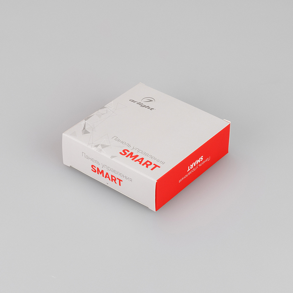 Arlight SMART-P47-DIM-G-SUF — Накладная кнопочная панель ШИМ 2 зоны 2.4G (стекло, монтажная база)