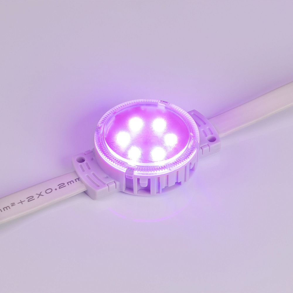 Arlight SPI-F6-D40 — герметичные светодиодные модули, RGB, SMD 3535, 24 В, SPI, MT26803, с разъёмом