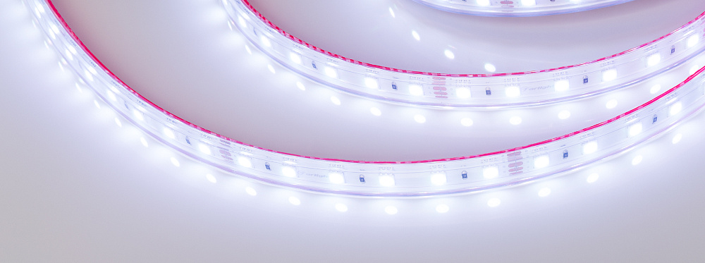 Arlight RTW B60 — Гибкая светодиодная лента — RGB [каналы: 3; исполнение: PS; герметизация: Силикон, экструзия прозр. прямоуг. - PS; высота, мм: 5.0; питание, В: 24.0; ширина, мм: 12.0]