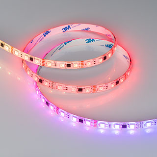 Arlight DMX B60 — Гибкая светодиодная лента — DMX_RGB [каналы: 60; исполнение: SE; протокол: DMX; герметизация: Силикон, заливка сверху прозр. округл. - SE; высота, мм: 4.0; питание, В: 12.0; ширина, мм: 10.0]