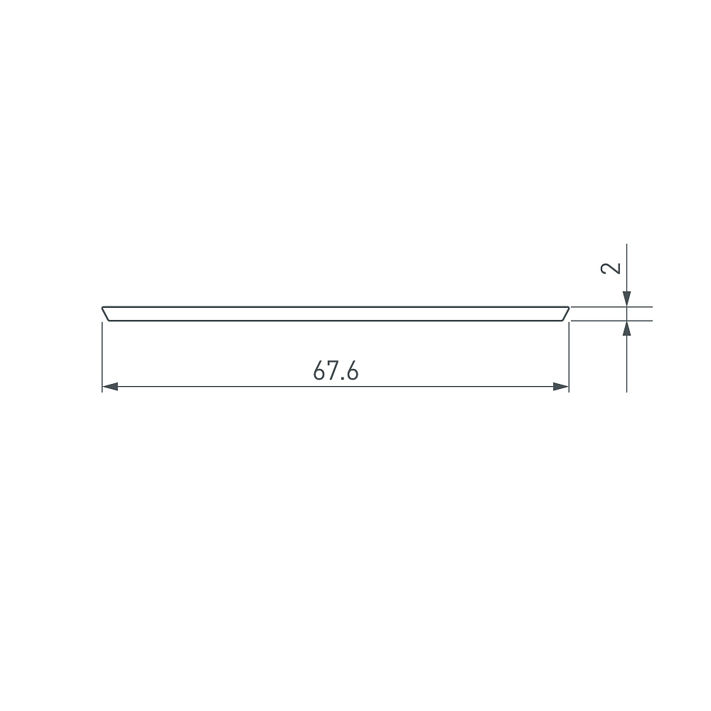 Arlight KLUS-POWER-W70, RW70 — Экран прозрачный для профилей