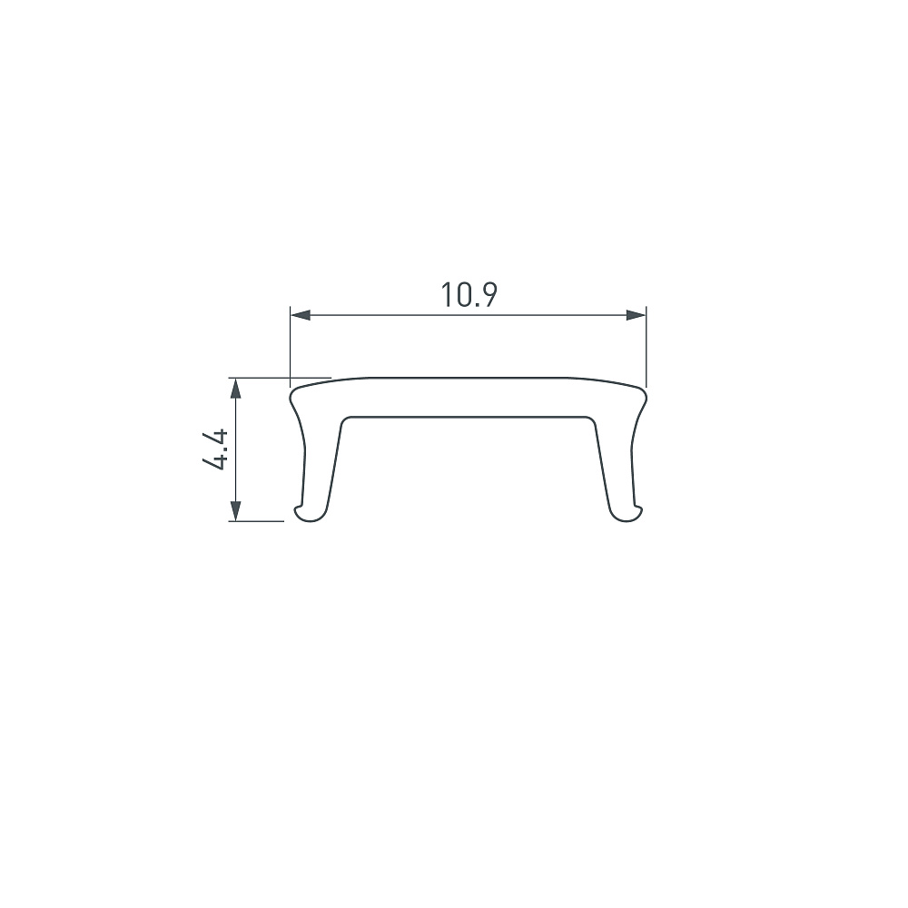 Arlight FANTOM-W12 — Матовый экран PC для профилей FANTOM-W12/BENT-W12