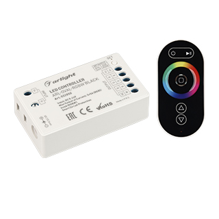Arlight ARL-OVAL-RGBW — Комплект RGB/RGBW-контроллера 4x4A с овальным RF-пультом