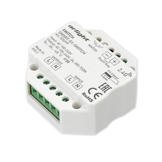Arlight SMART — Релейный модуль SMART-S1-SWITCH [RF 2.4G серия SMART]