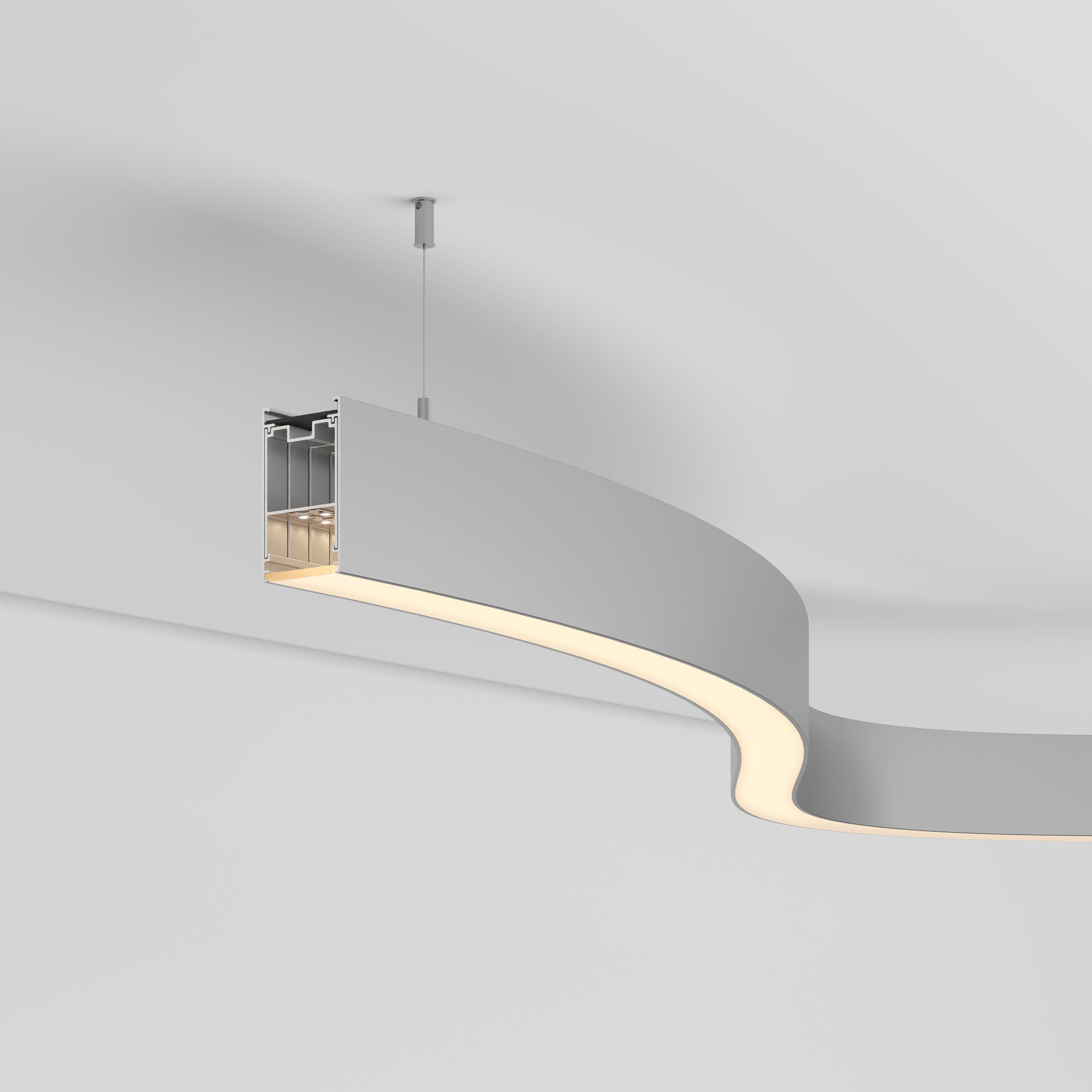 Arlight LINE-3560-BENT-SIDE — Профиль (Подвесной)