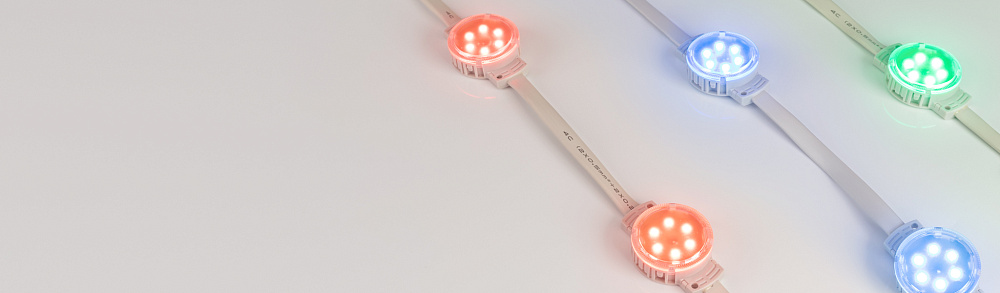 Arlight SPI-F6-D40 — герметичные светодиодные модули, RGB, SMD 3535, 24 В, SPI, MT26803, с разъёмом