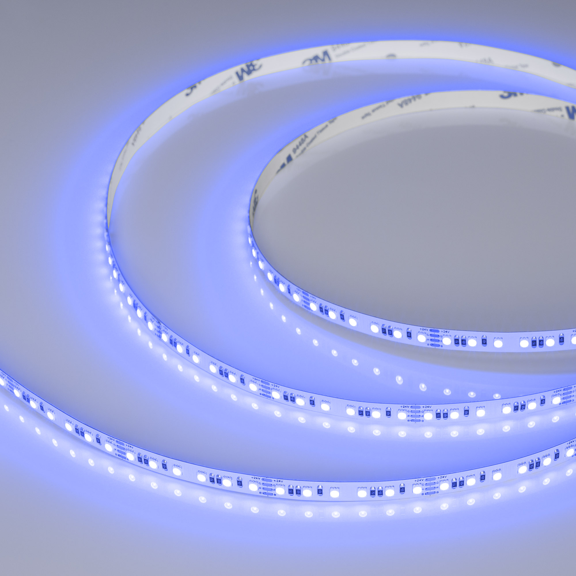Лента RT-A120-8mm 24V RGB (12 W/m, IP20, 5m) (Arlight, 5 лет)