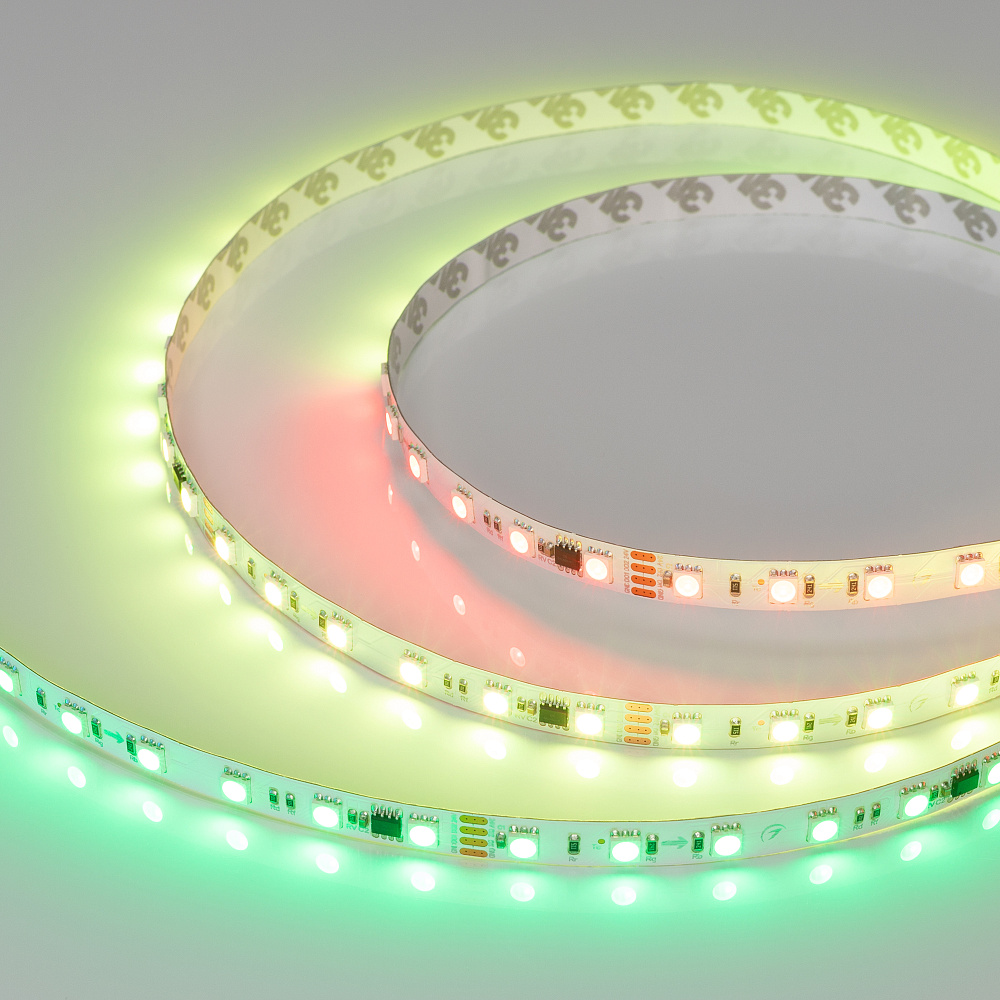 Arlight SPI B60 — Гибкая светодиодная лента — SPI_RGB [каналы: 30; протокол: SPI; питание, В: 24.0; ширина, мм: 10.0]