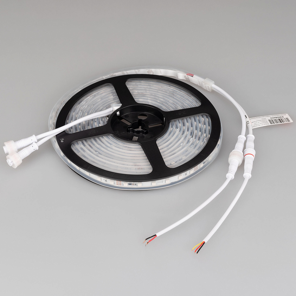 Arlight SPI F72 — Гибкая светодиодная лента — SPI_RGB [каналы: 36; исполнение: P; протокол: SPI; герметизация: Силикон, трубка прозр. прямоуг. - P; высота, мм: 4.0; питание, В: 24.0; ширина, мм: 11.0]