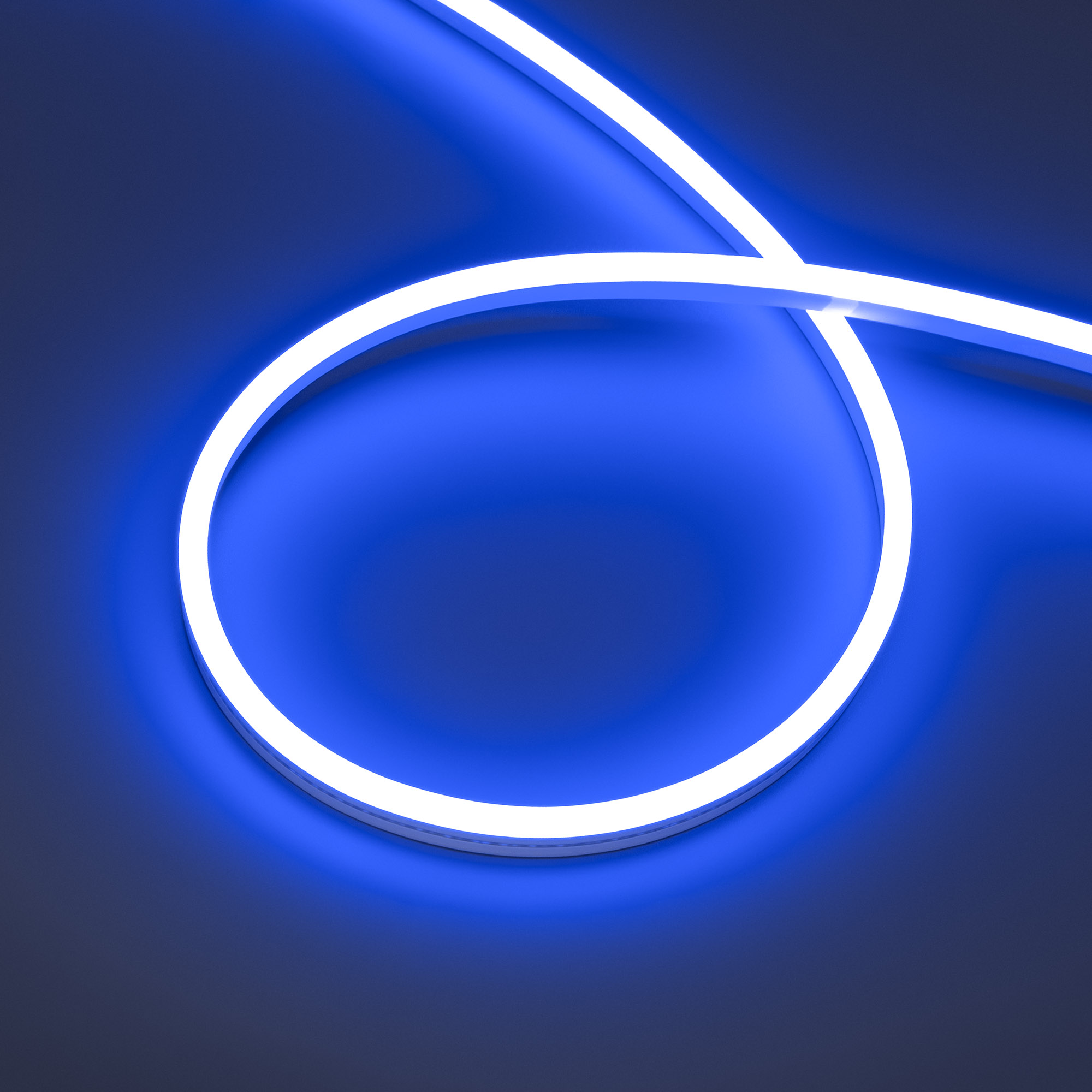 Гибкий неон Лента герметичная HALO-SIDE-A168-6x13mm 24V Blue (10 W/m, IP67, 2835, 5m) (Arlight, Силикон)