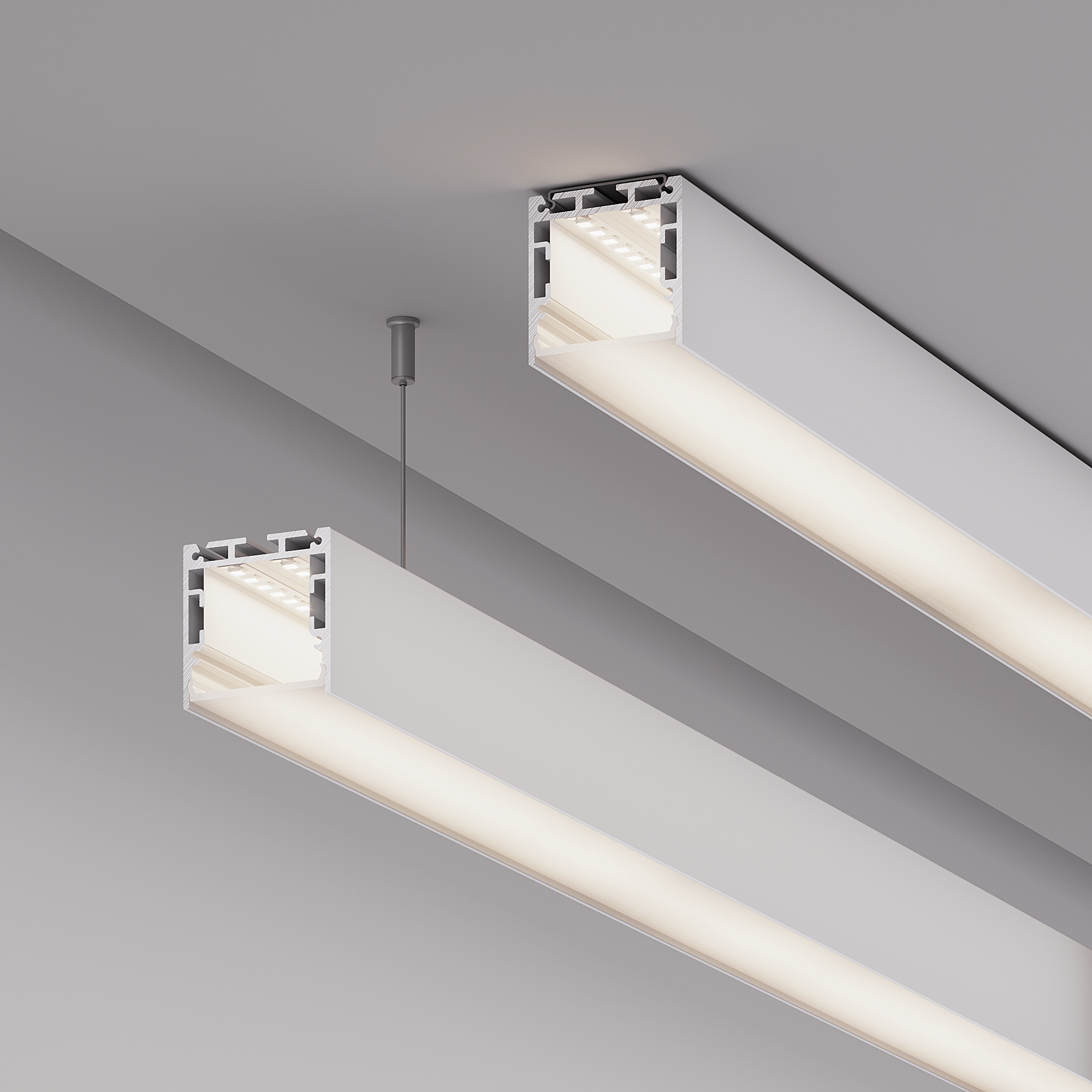 Профиль SL-LINE-3535-3000 WHITE с рефлектором (Arlight, Алюминий)