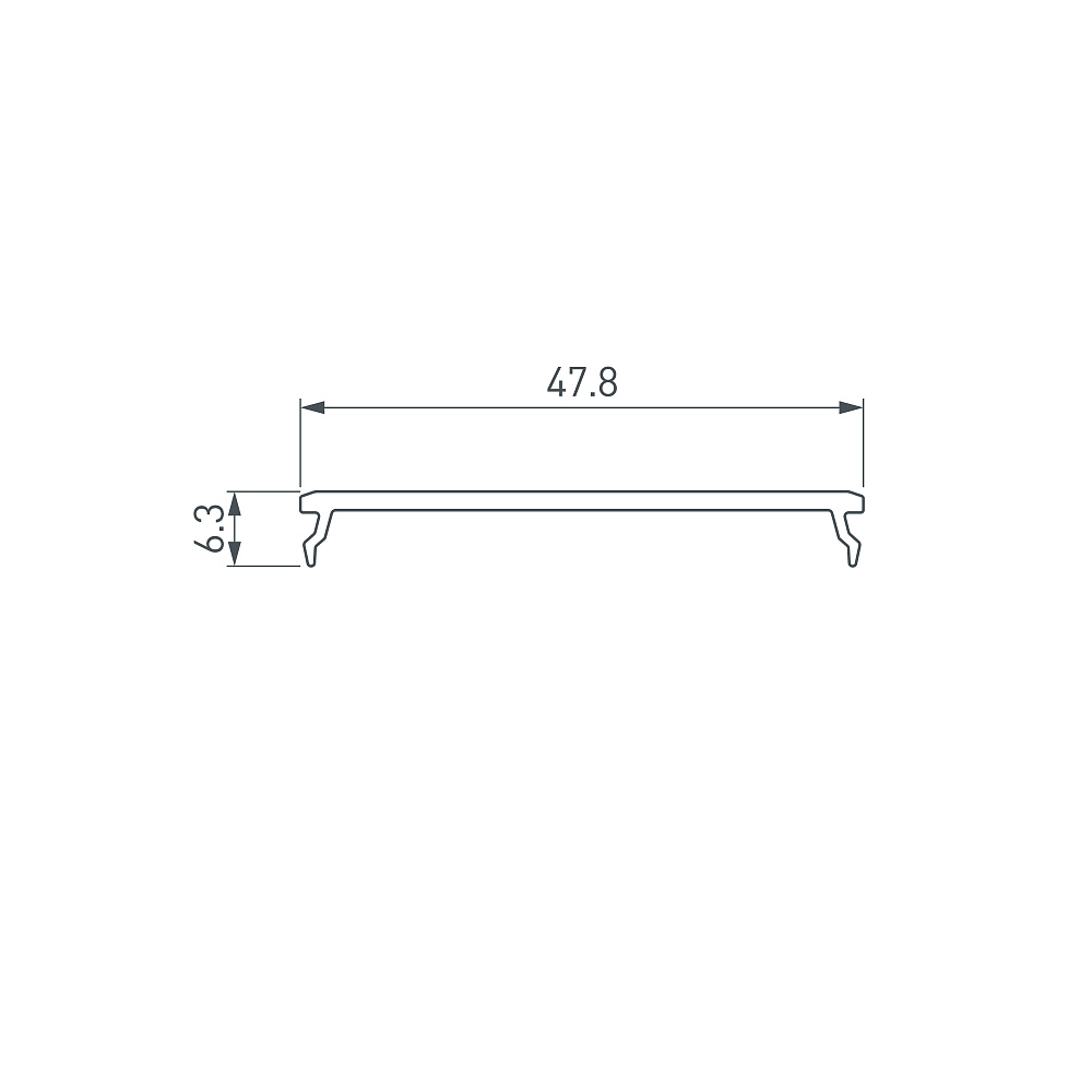 Arlight SL-SEAMLESS-2500 — Экран-диффузор для профилей S-LUX/S2-LUX Seamless