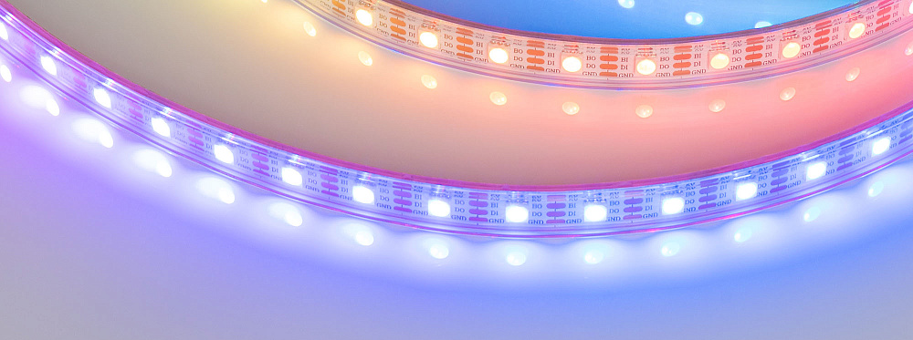 Arlight SPI B60 — Гибкая светодиодная лента — SPI_RGB [каналы: 180; исполнение: P; протокол: SPI; герметизация: Силикон, трубка прозр. прямоуг. - P; высота, мм: 4.0; питание, В: 5.0; ширина, мм: 12.0]