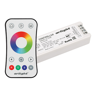 Arlight SMART-RGB-SET-RING — Комплект RGB-контроллера 3x3A с RF-пультом с сенсорным кольцом 2.4G