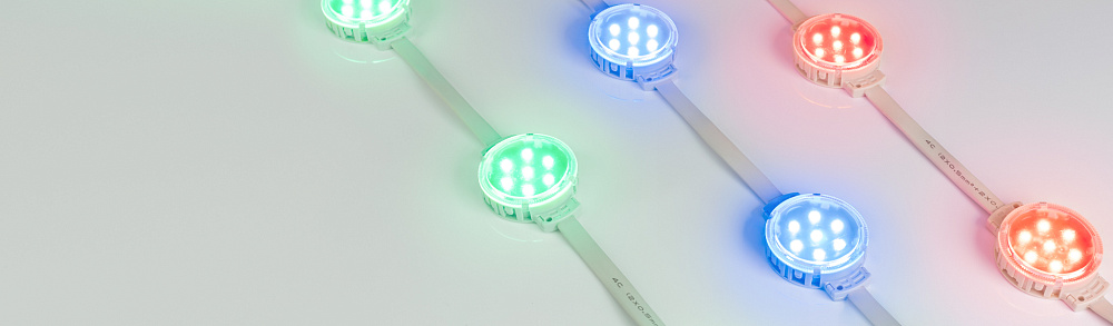Arlight SPI-F7-D50 — герметичные светодиодные модули, RGB, SMD 3535, 24 В, SPI, MT26803, с разъёмом