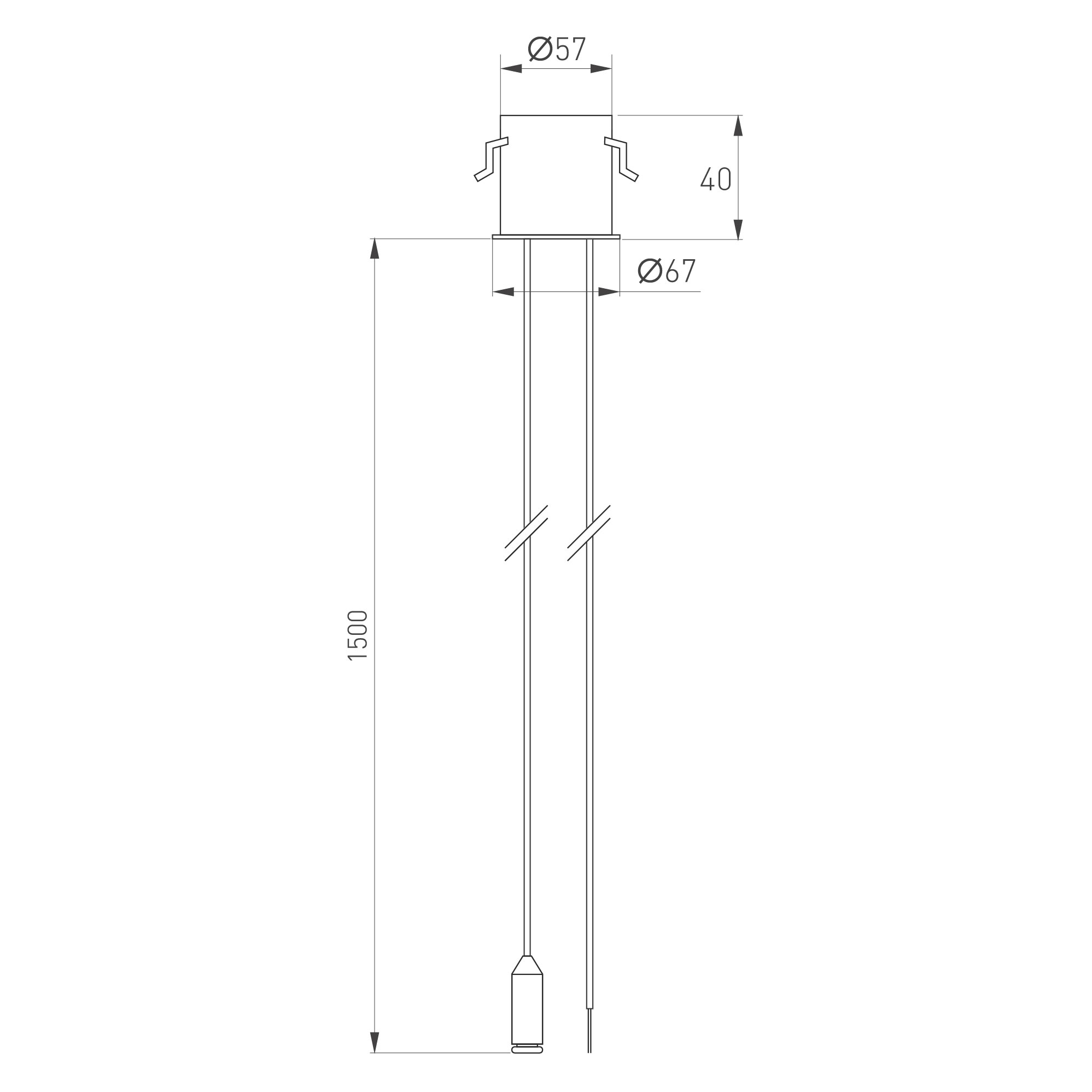 Подвес Потолочная чаша MAG-ORIENT-CANOPY-BUILT-POWER-L1500 (WH) (Arlight, Металл)