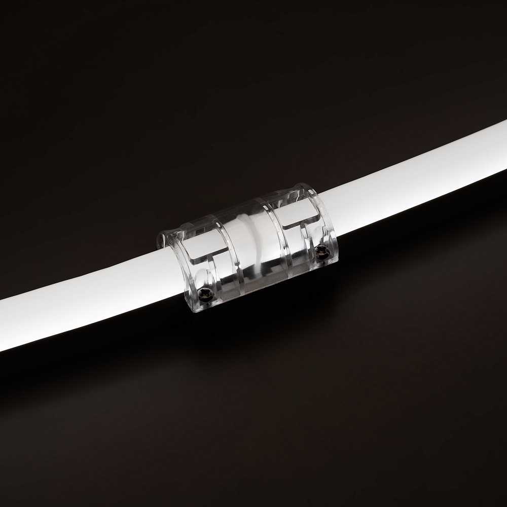 Arlight NEON ARL-CLEAR-U15 26x15 — соединитель прямой 2pin [NEON 26x15mm, 2 контакта]