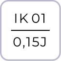 Степень защиты оболочки, код IK01