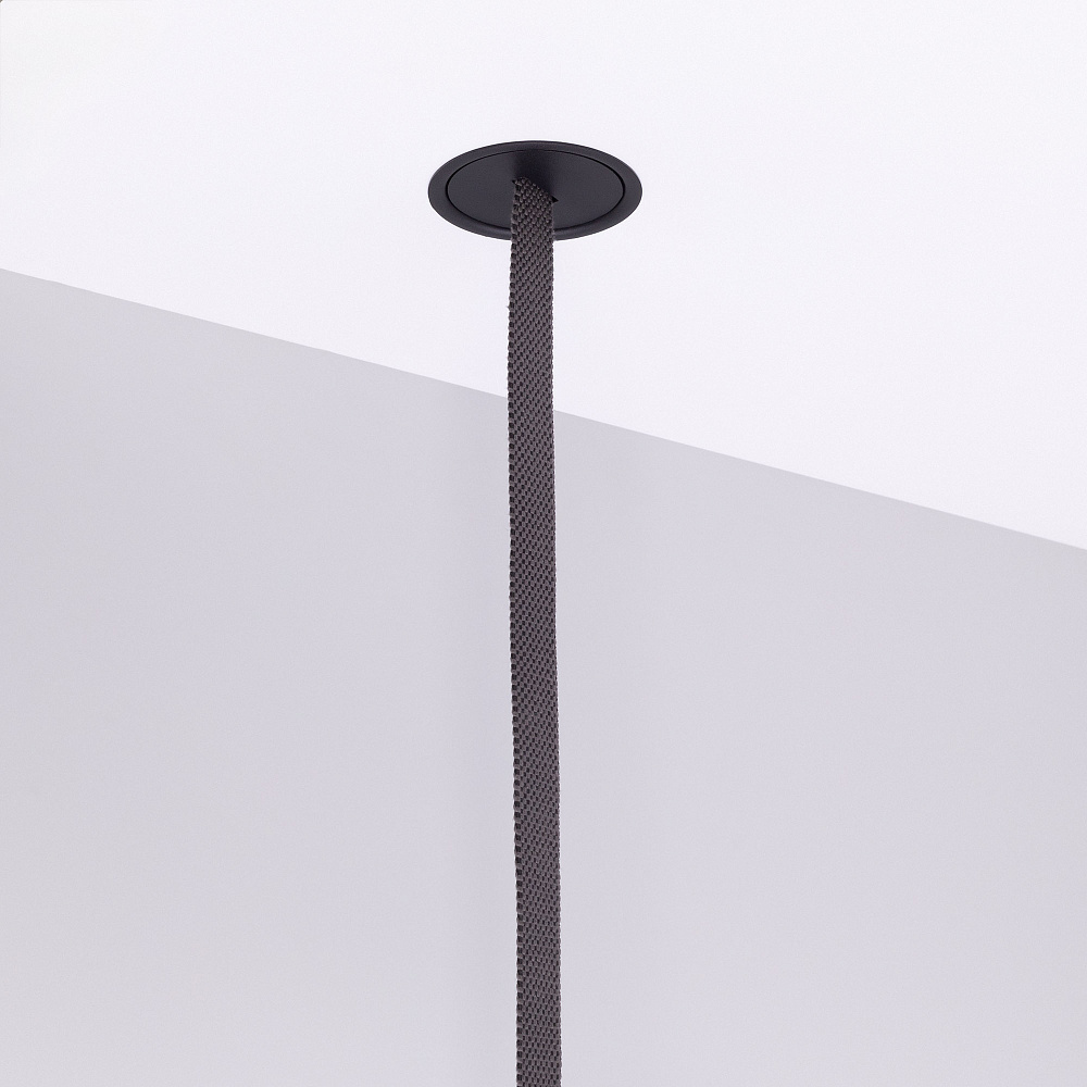 Arlight ART-INBELT-CANOPY-BUILT-POWER — Встраиваемая чаша для подвода питания токопроводящего ремня INBELT 48V [ART-INBELT-CANOPY-BUILT-POWER, врезное отверстие Ø57мм]