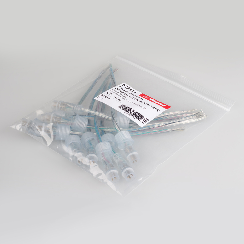 Arlight DCWP-4pin-L150mm — Разъем выводной герметичный 4pin PAPA [DCWP 4-pin IP65 (PAPA)]