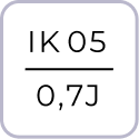 Степень защиты оболочки, код IK05