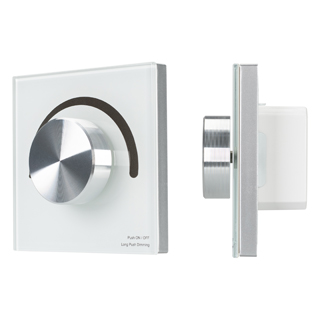 Arlight SMART-P90-DIM-G-IN — Встраиваемая роторная панель управления яркостью [2.4G]