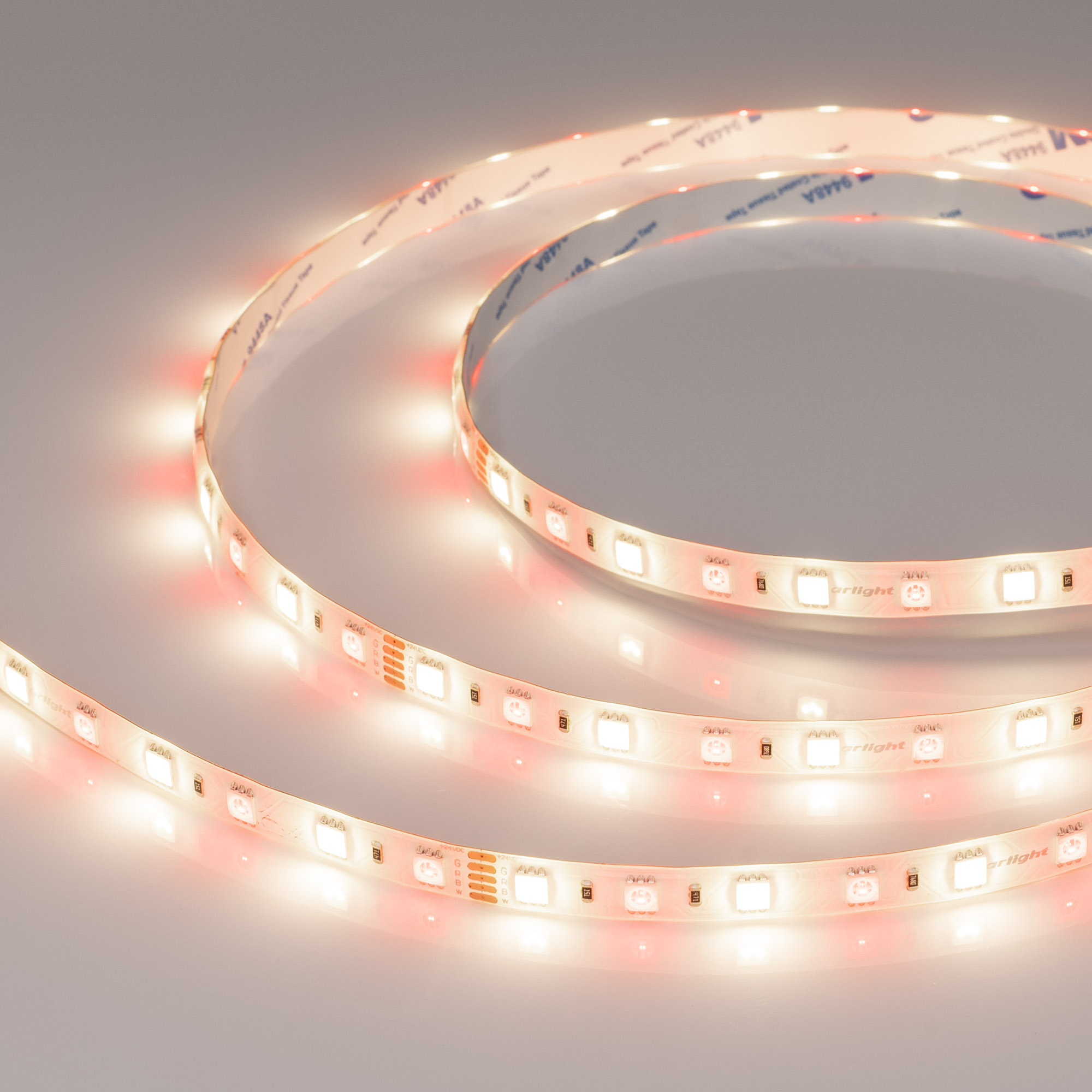 Arlight RTW B60 — Гибкая светодиодная лента — RGBW [каналы: 4; исполнение: SE; герметизация: Силикон, заливка сверху прозр. округл. - SE; высота, мм: 2.7; питание, В: 24.0; ширина, мм: 10.0]