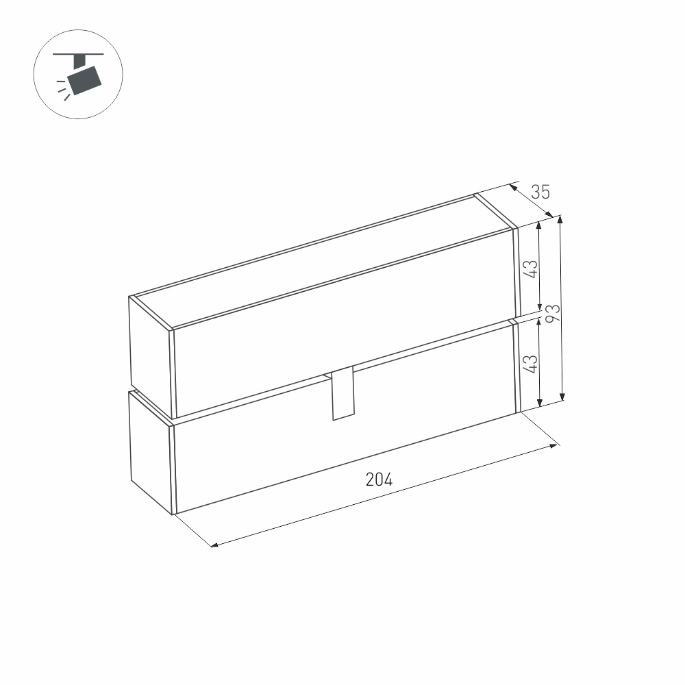 MAG 45 FLAT FOLD — светильник — Трековый — MAG-45; 24V
