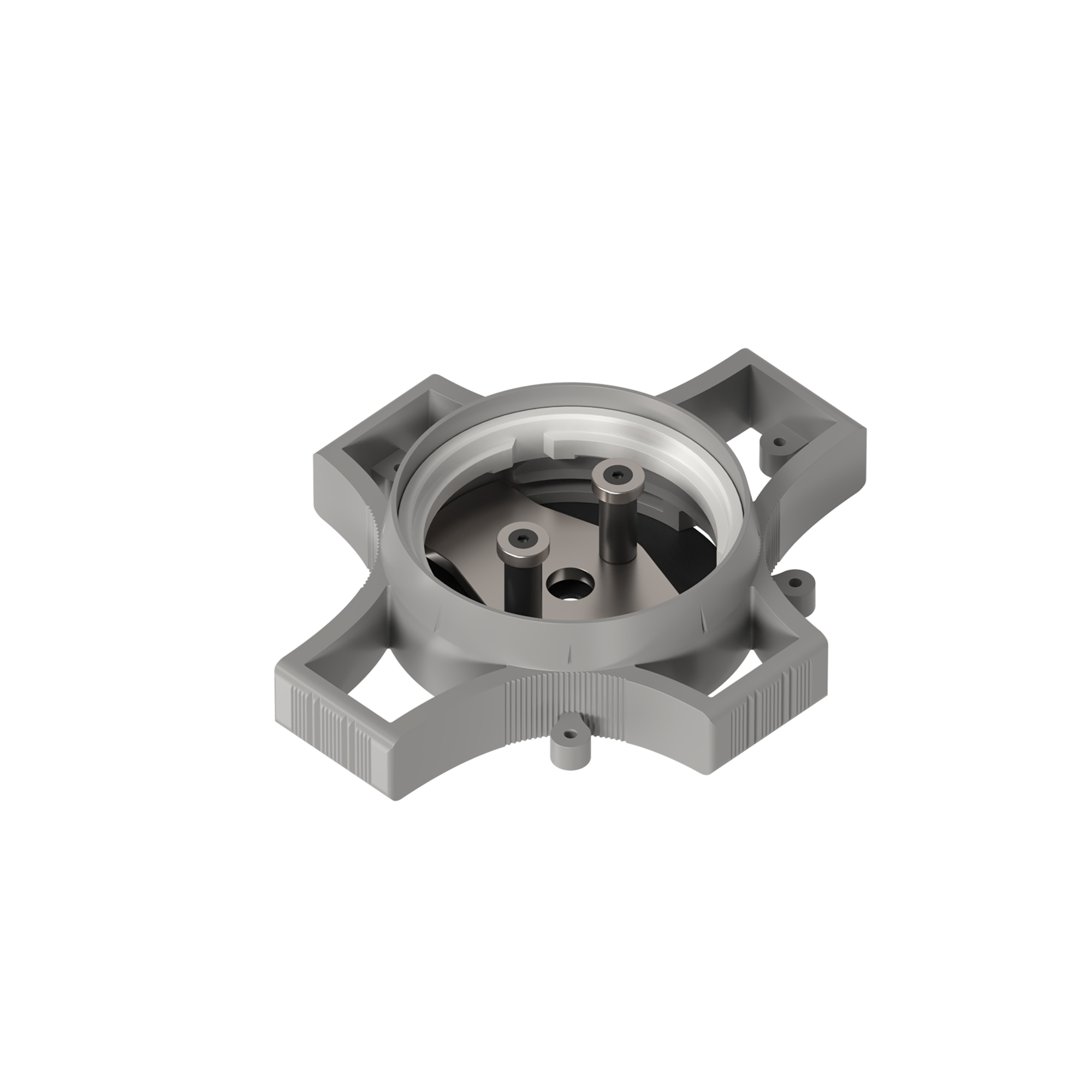 Arlight SPX-CAP-STRETCH-R64-C4 — Комплект скрытого вывода провода питания в натяжной потолок [Токопроводящий подвес Ø4 мм; закладная для ПВХ и тканевых полотен; итог Ø64 мм]