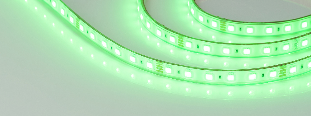 Arlight RTW B60 — Гибкая светодиодная лента — RGB [каналы: 3; исполнение: PFS; герметизация: Силикон, экструзия прозр. прямоуг. - PFS; высота, мм: 5.5; питание, В: 24.0; ширина, мм: 13.0]