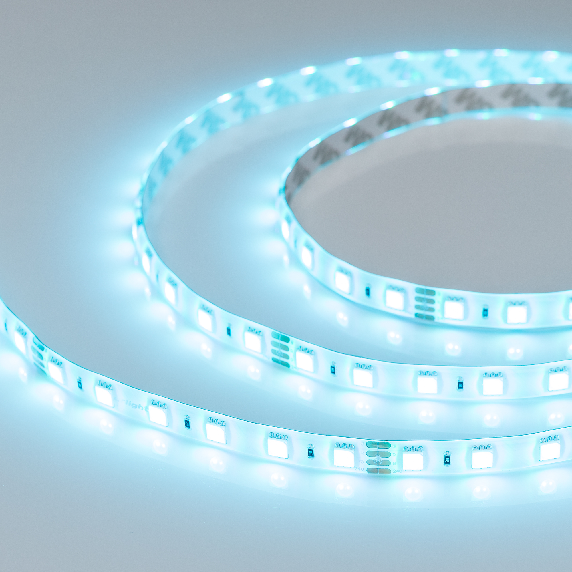 Arlight RTW B60 — Гибкая светодиодная лента — RGB [каналы: 3; исполнение: SE; герметизация: Силикон, заливка сверху прозр. округл. - SE; высота, мм: 2.7; питание, В: 24.0; ширина, мм: 10.0]