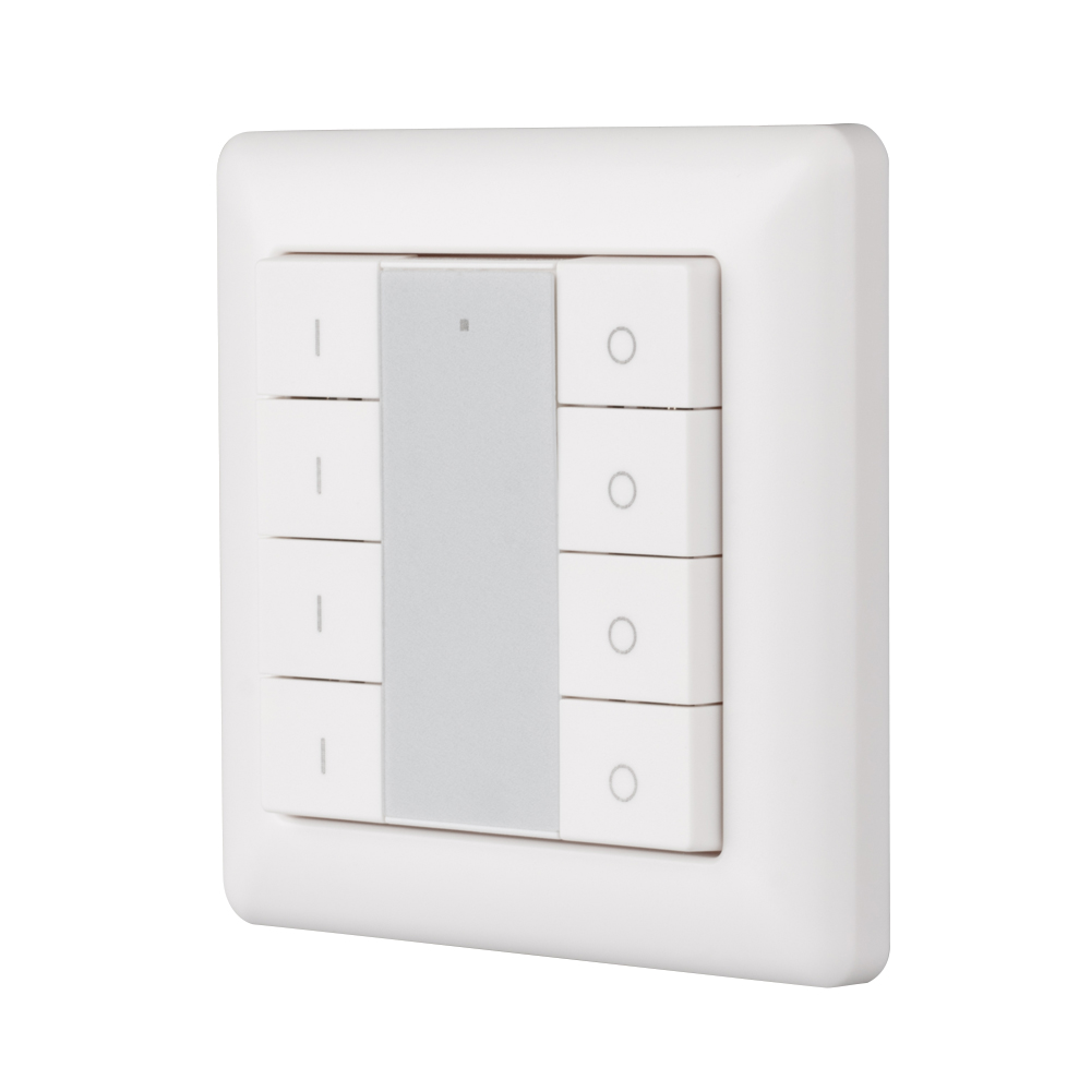 Arlight KNX Knob SR-KN9550K8-UP — Накладная настенная кнопочная панель KNX, 8 клавиш [KNX (шина DC 21-30V)]
