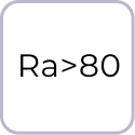 Индекс цветопередачи более 80