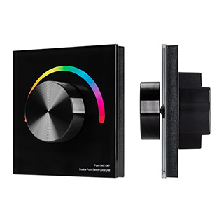 Arlight SMART-P8 — Встраиваемая роторная панель RGB G IN (мультицветный, ШИМ, 12-24V, 2.4G, master/slave)