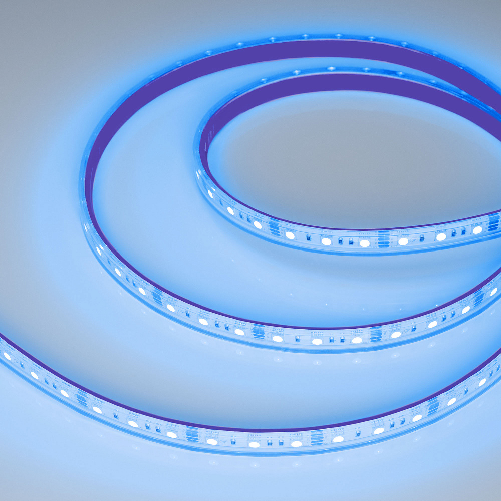 Arlight RTW B60 — Гибкая светодиодная лента — RGB [каналы: 3; исполнение: PS; герметизация: Силикон, экструзия прозр. прямоуг. - PS; высота, мм: 5.0; питание, В: 12.0; ширина, мм: 12.0]