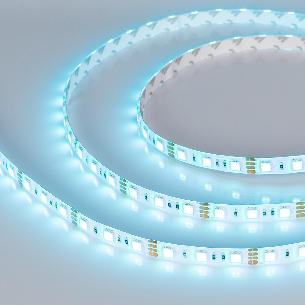 Arlight RTW B60 — Гибкая светодиодная лента — RGB [каналы: 3; исполнение: SE; герметизация: Силикон, заливка сверху прозр. округл. - SE; высота, мм: 2.7; питание, В: 12.0; ширина, мм: 10.0]