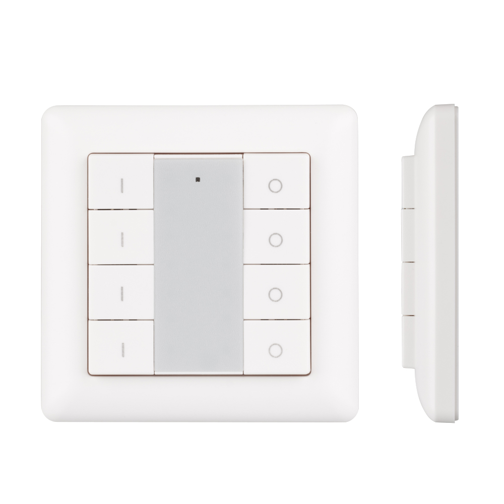 Arlight KNX Knob SR-KN9550K8-UP — Накладная настенная кнопочная панель KNX, 8 клавиш [KNX (шина DC 21-30V)]