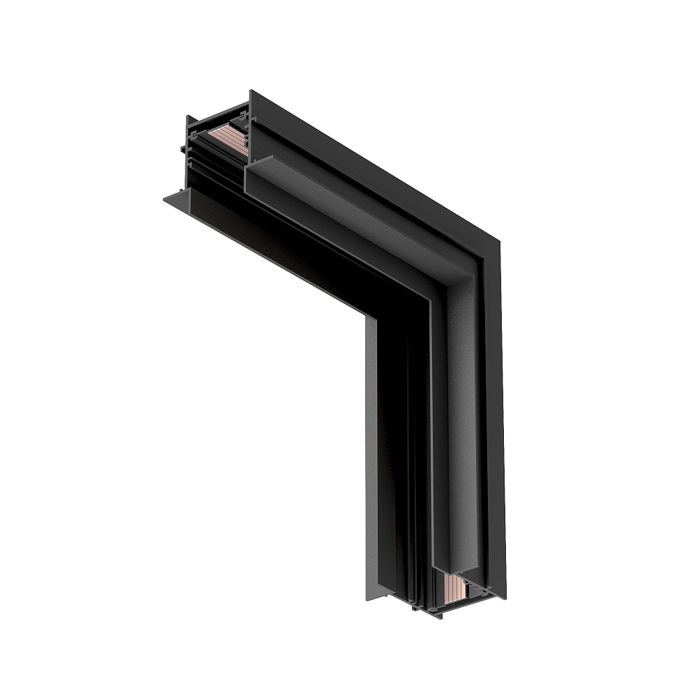 Arlight MAG-CON-4560-FDW-L90-INT 5LN (встраиваемый трек MAG-TRACK-4560-FDW) — Угловой внутренний коннектор встраиваемого трека, 5 токопроводящих дорожек (DALI)