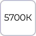 Цветовая температура 5700 К