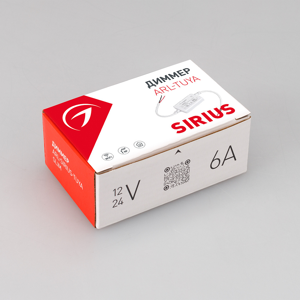 Arlight ARL-SIRIUS TUYA RGB — Контроллер RGB лент 12-24V, TUYA 2.4G
