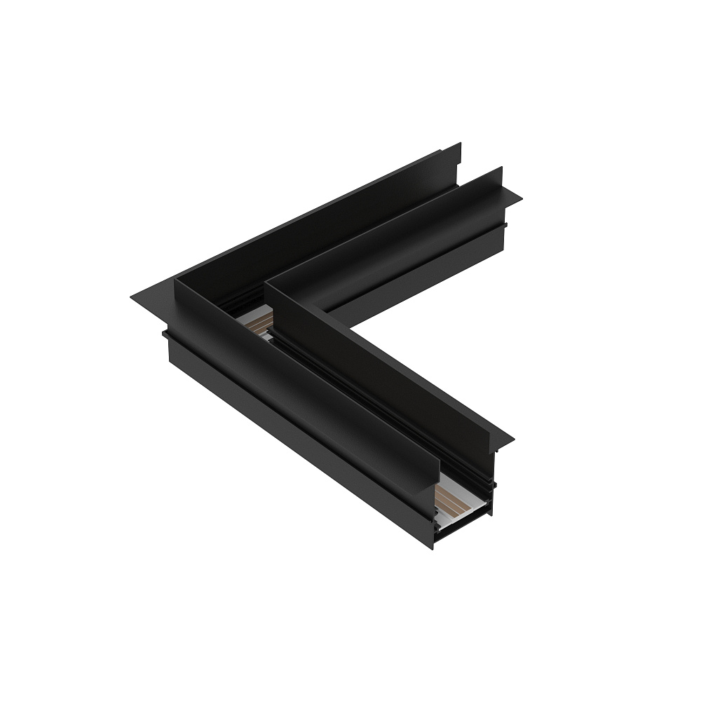 Arlight MAG-CON-4560-FDW-L90 (встраиваемый трек MAG-TRACK-4560-FDW) — Угловой прямой коннектор встраиваемого трека