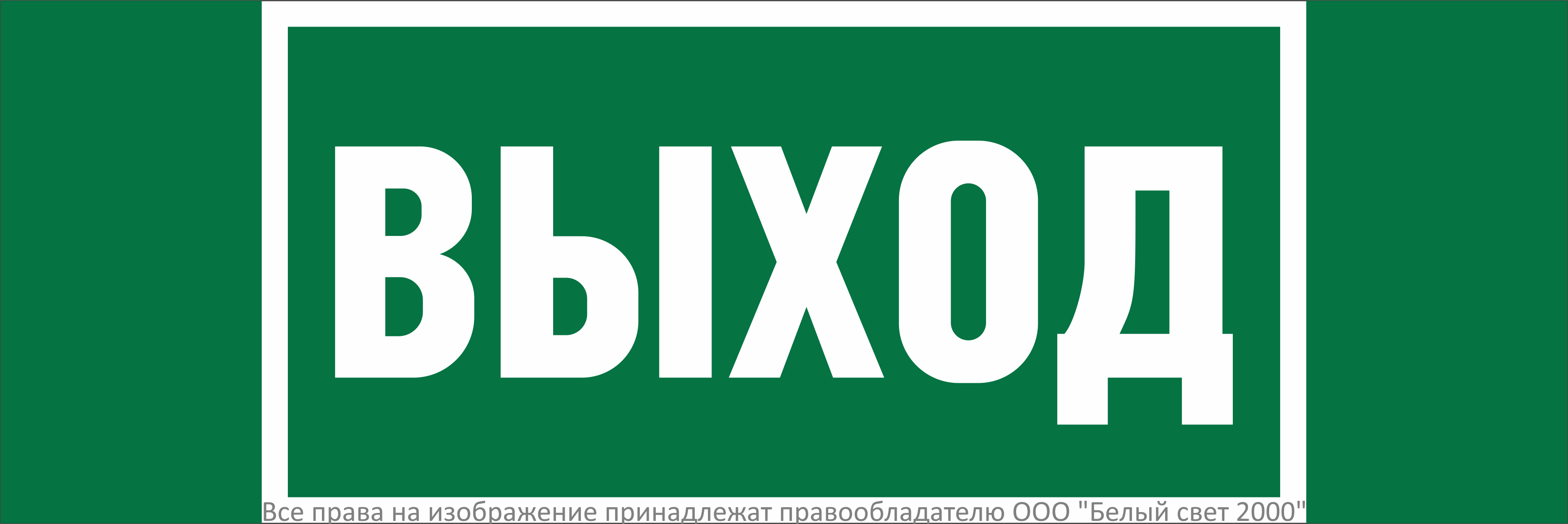 Знак безопасности NPU-3311.E22"Выход"