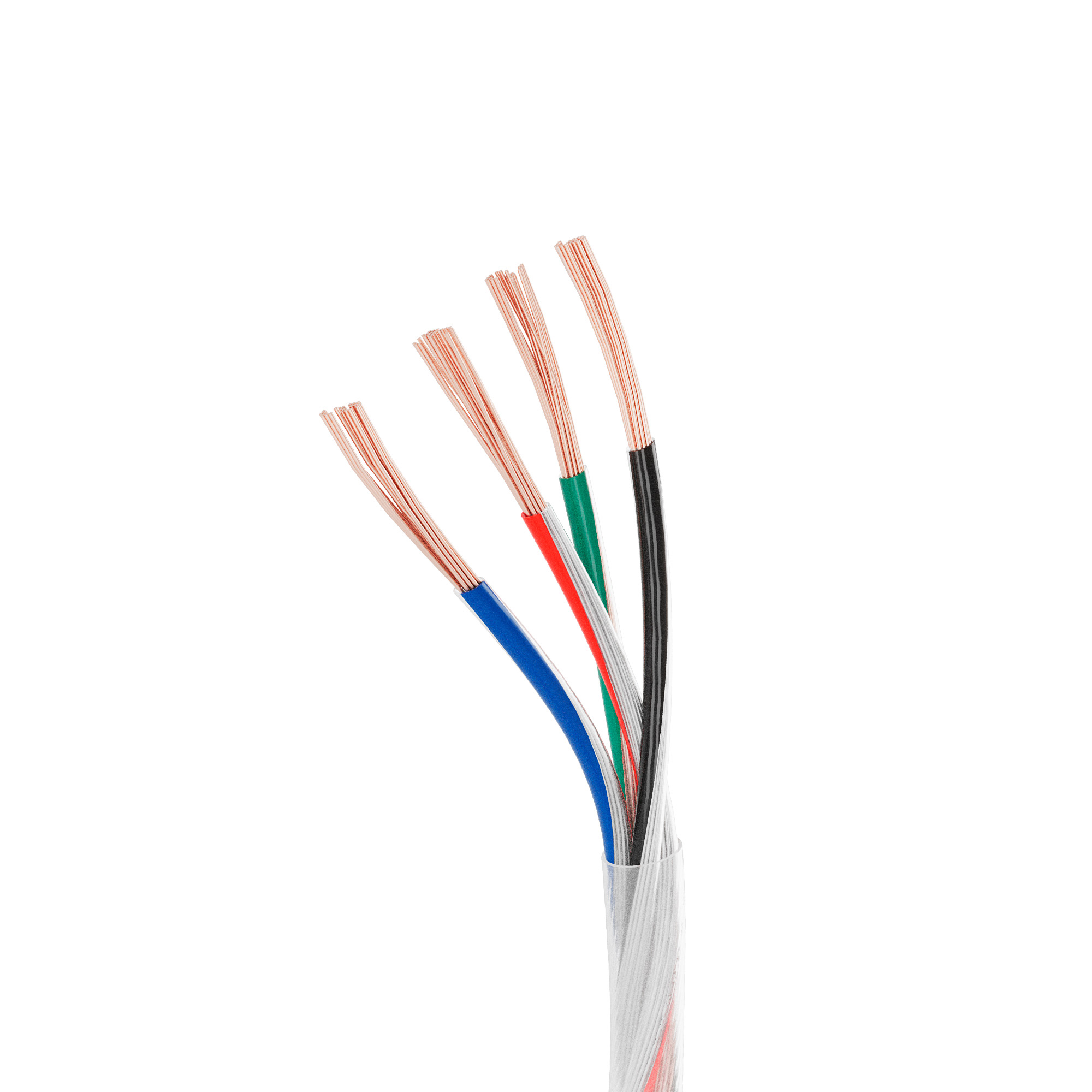 Arlight ARL-20AWG-CLEAR-4Wire-CU-Double — Шлейф питания/управления RGB лентами, 4 проводника